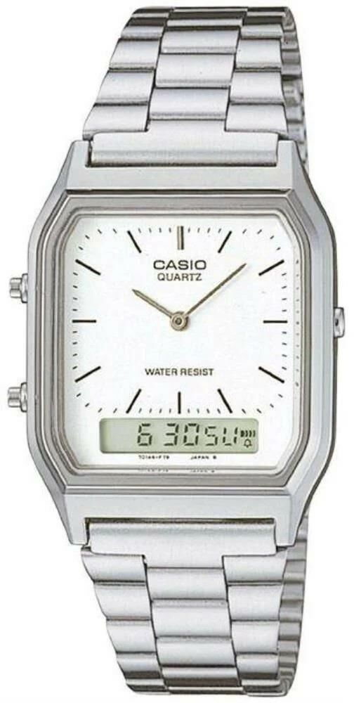 CASIO AQ-230A-7DMQ ANALOG-DİJİTAL DİKDÖRTGEN ERKEK KOL SAATİ