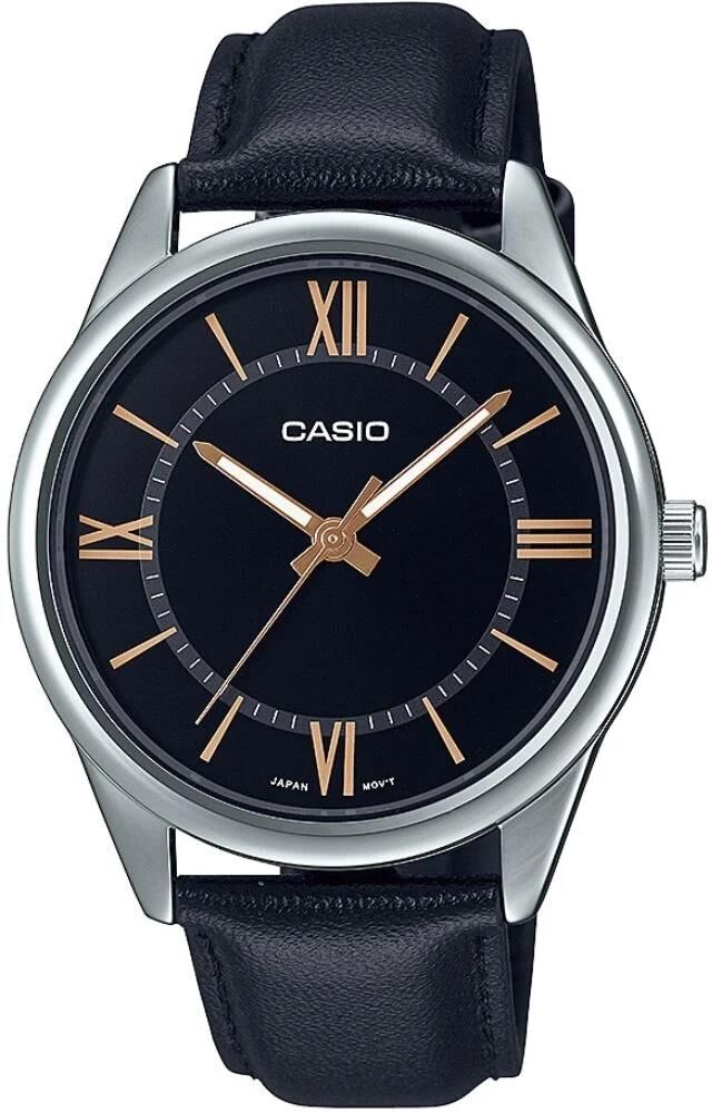 CASIO MTP-V005L-1B5UDF SİYAH DERİ KORDON ERKEK KOL SAATİ