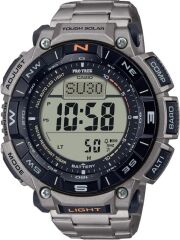 CASIO PRO TREK PRG-340T-7DR TİTANYUM PİLSİZ SOLAR BAROMETRE-PUSULA-TERMOMETRELİ ERKEK KOL SAATİ