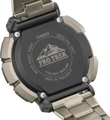 CASIO PRO TREK PRG-340T-7DR TİTANYUM PİLSİZ SOLAR BAROMETRE-PUSULA-TERMOMETRELİ ERKEK KOL SAATİ