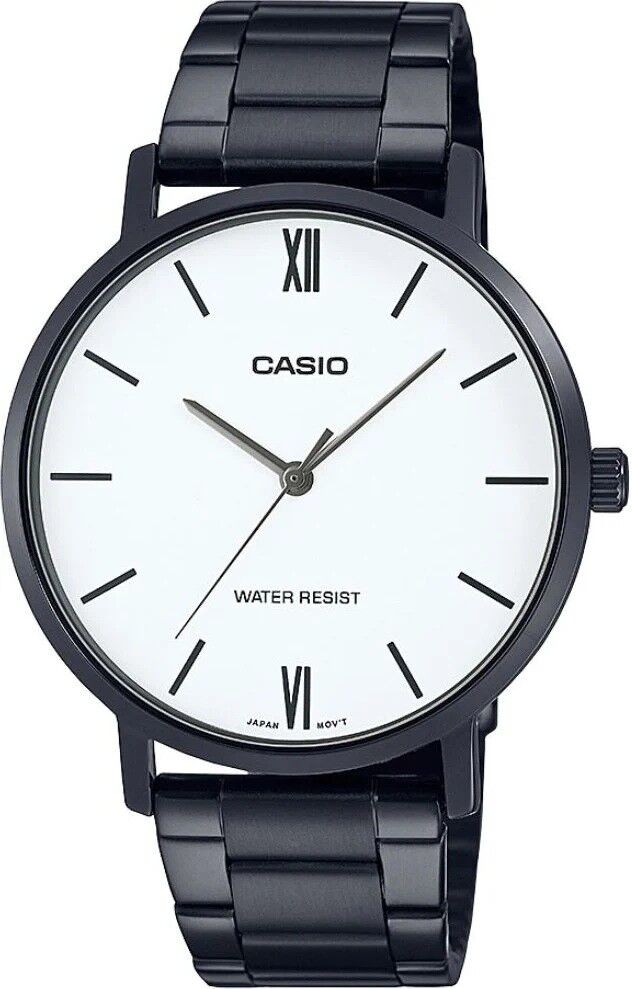 CASIO MTP-VT01B-7BUDF SİYAH İYON KAPLAMA ERKEK KOL SAATİ