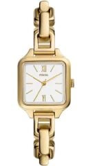 FOSSIL FBQ5008 ALTIN KAPLAMA KARE KADIN KOL SAATİ