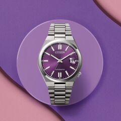 CITIZEN TSUYOSA NJ0200-50W PİLSİZ OTOMATİK SAFİR CAM ÇELİK ERKEK KOL SAATİ