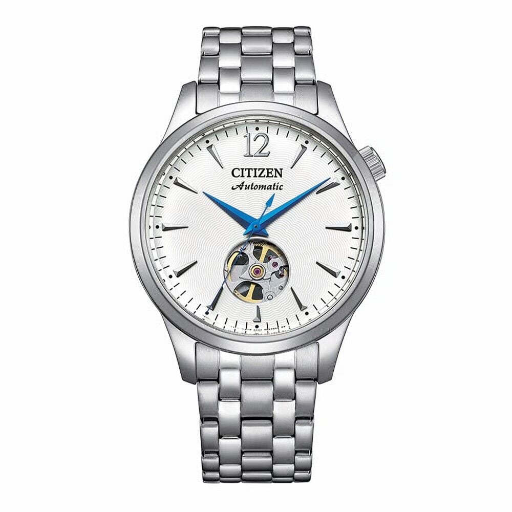 CITIZEN MECHANICAL OPEN HEART NH9131-73A PİLSİZ OTOMATİK ÇELİK ERKEK KOL SAATİ