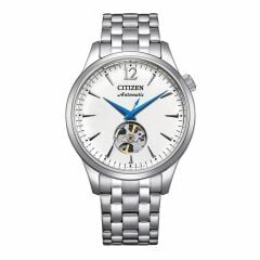 CITIZEN MECHANICAL OPEN HEART NH9131-73A PİLSİZ OTOMATİK ÇELİK ERKEK KOL SAATİ