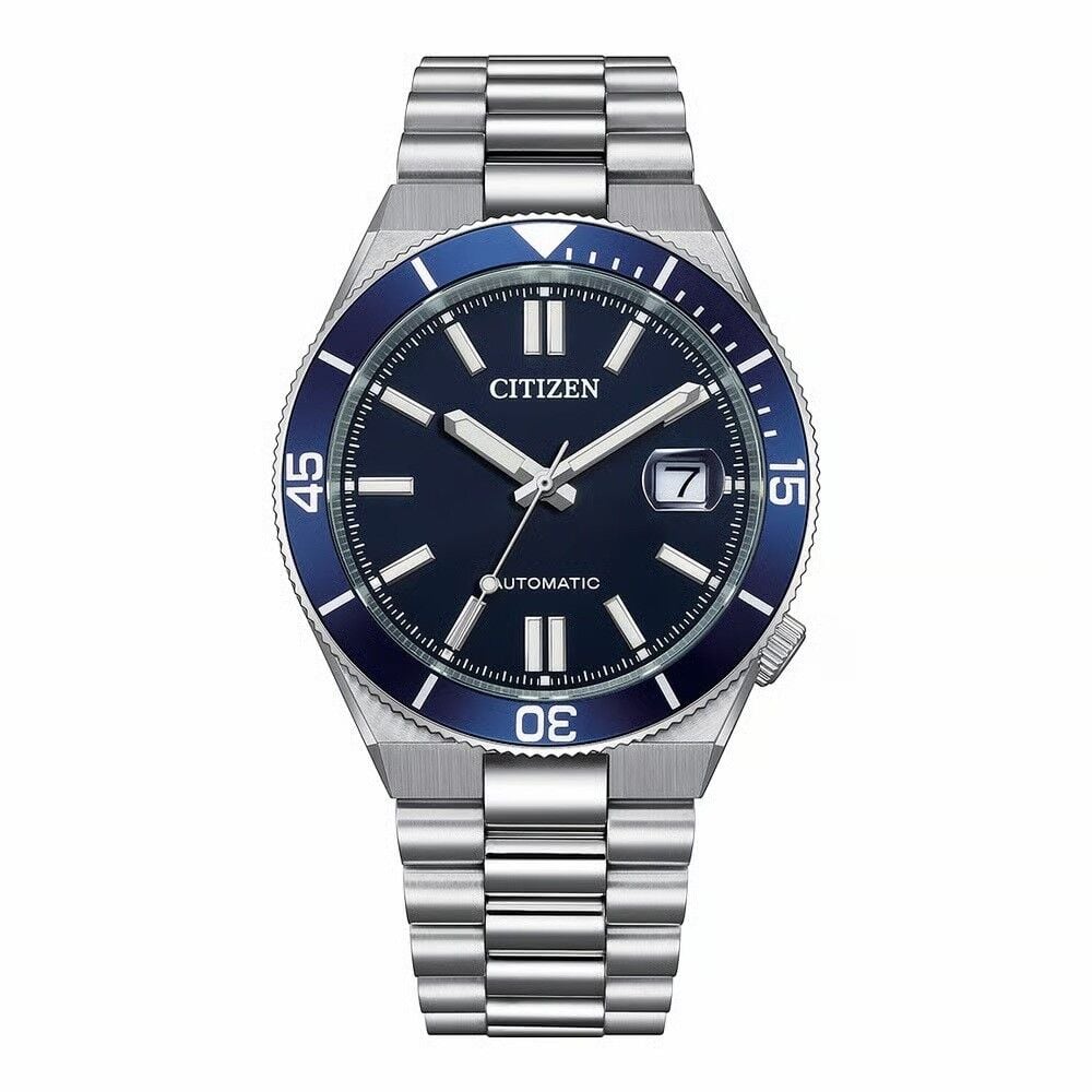 CITIZEN NJ0230-59L PİLSİZ OTOMATİK SAFİR CAM ÇELİK ERKEK KOL SAATİ