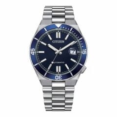 CITIZEN NJ0230-59L PİLSİZ OTOMATİK SAFİR CAM ÇELİK ERKEK KOL SAATİ