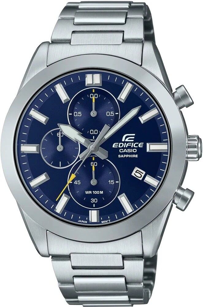 CASIO EDIFICE EFB-710D-2AVUDF SAFİR CAM ÇELİK ERKEK KOL SAATİ