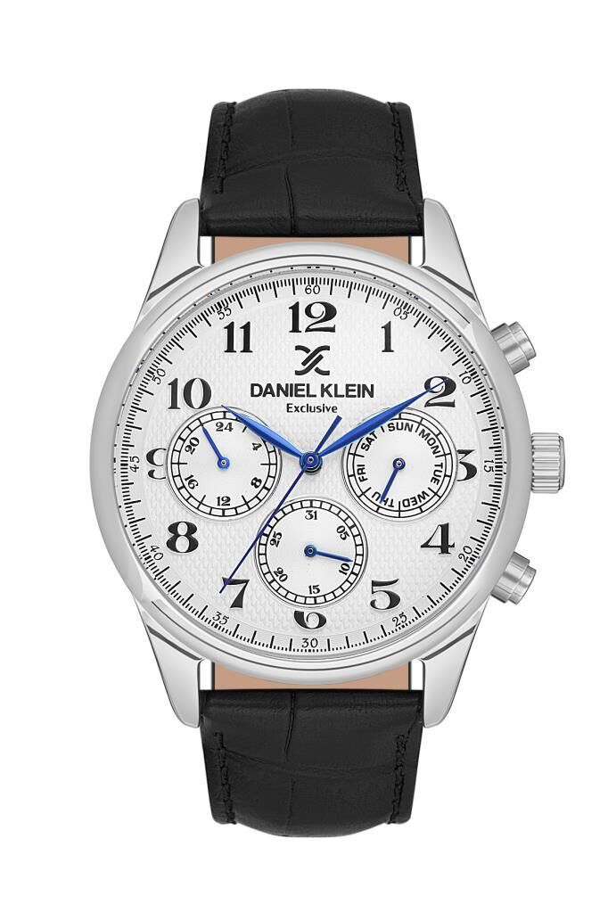 DANIEL KLEIN DK102-DK.1.13550-6 SİYAH DERİ KORDON ERKEK KOL SAATİ