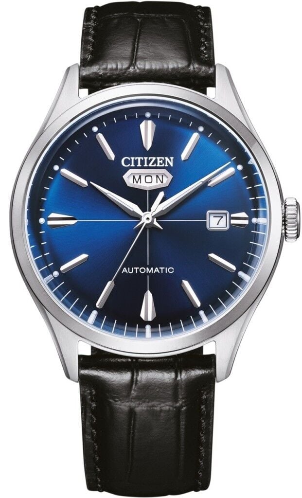CITIZEN NH8390-20LC PİLSİZ OTOMATİK SİYAH DERİ KORDON ERKEK KOL SAATİ