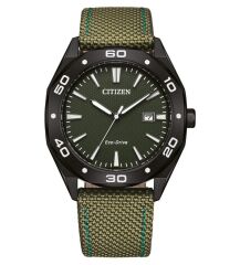 CITIZEN ECO-DRIVE BM7635-01X PİLSİZ SOLAR YEŞİL TEKSTİL KORDON ERKEK KOL SAATİ