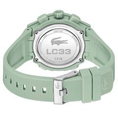 LACOSTE LAC2001433 YEŞİL SİLİKON KORDON ANALOG/DİJİTAL KADIN KOL SAATİ