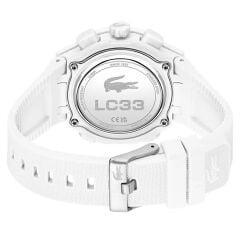 LACOSTE LAC2001430 BEYAZ SİLİKON KORDON ANALOG/DİJİTAL KADIN KOL SAATİ