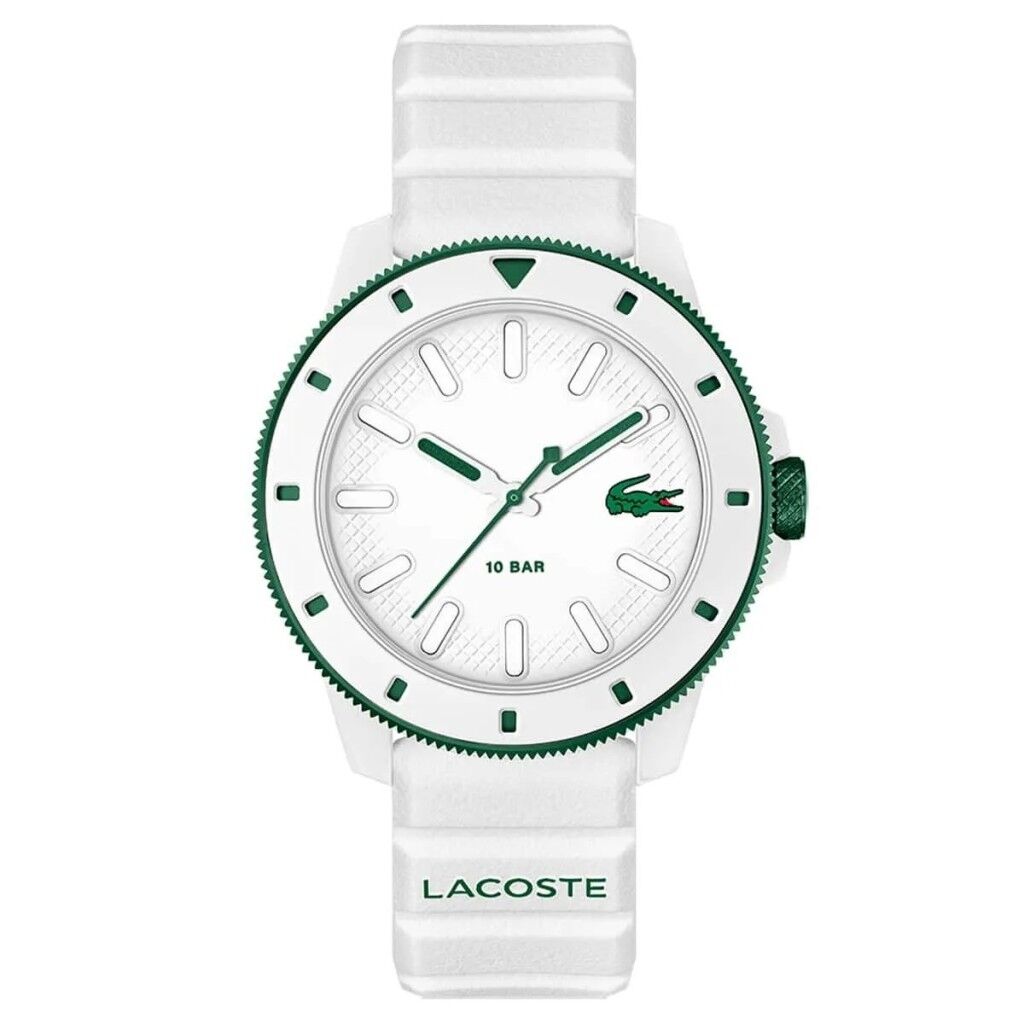 LACOSTE LAC2011415 BEYAZ SİLİKON KORDON ERKEK KOL SAATİ