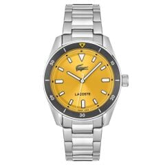 LACOSTE LAC2011426 SARI KADRAN ÇELİK ERKEK KOL SAATİ