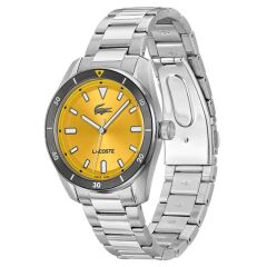 LACOSTE LAC2011426 SARI KADRAN ÇELİK ERKEK KOL SAATİ