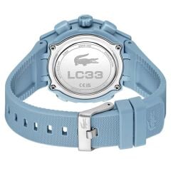 LACOSTE LAC2001431 MAVİ SİLİKON KORDON ANALOG/DİJİTAL KADIN KOL SAATİ