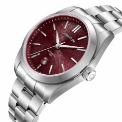 QUANTUM QMG1228B.380 PİLSİZ OTOMATİK BORDO KADRAN ÇELİK ERKEK KOL SAATİ