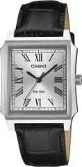 CASIO MTP-B190L-7BVDF SİYAH DERİ KORDON ROMA RAKAMLI DİKDÖRTGEN ERKEK KOL SAATİ