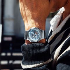 CASIO G-SHOCK GM-2110D-2ADR MAVİ KADRAN ANALOG/DİJİTAL ÇELİK ERKEK KOL SAATİ