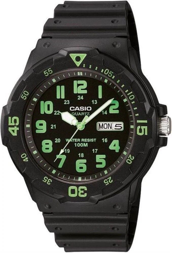 CASIO MRW-200H-3BVDF SİYAH SİLİKON KORDON ERKEK KOL SAATİ