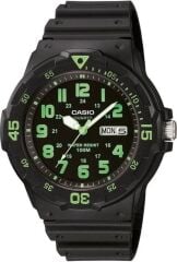 CASIO MRW-200H-3BVDF SİYAH SİLİKON KORDON ERKEK KOL SAATİ