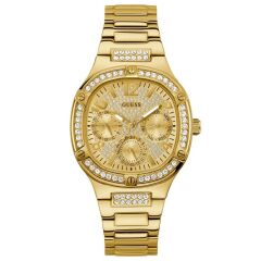 GUESS GUGW0558L2 ALTIN KAPLAMA TAŞLI KADIN KOL SAATİ