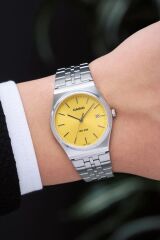 CASIO MTP-B145D-9AVDF SARI KADRAN ÇELİK ERKEK KOL SAATİ