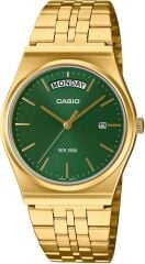 CASIO MTP-B146G-3AVDF ALTIN KAPLAMA YEŞİL KADRAN ERKEK KOL SAATİ