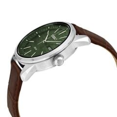 SEIKO SNKE529 PİLSİZ SOLAR ENERJİLİ YEŞİL KADRAN SAFİR CAM DERİ KORDON ERKEK KOL SAATİ