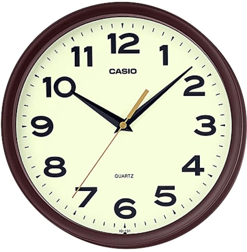 CASIO IQ-151-5DF KAHVERENGİ 24CM DUVAR SAATİ