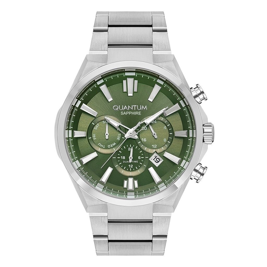 QUANTUM PWG1094S.371 YEŞİL KADRAN SAFİR CAM ÇELİK ERKEK KOL SAATİ