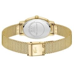 LACOSTE LAC2001453 ALTIN KAPLAMA HASIR KORDON OVAL KADIN KOL SAATİ