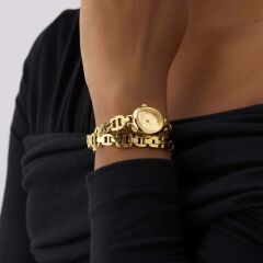 GUESS GUGW0940L2 ALTIN KAPLAMA OVAL KADIN KOL SAATİ