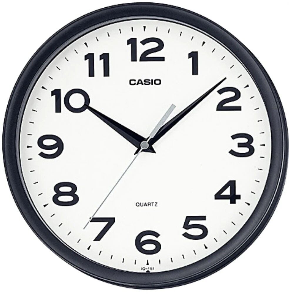 CASIO IQ-151-1DF SİYAH 24CM DUVAR SAATİ