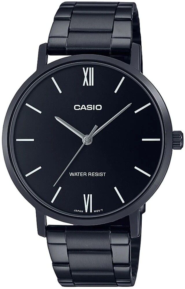 CASIO MTP-VT01B-1BUDF SİYAH İYON KAPLAMA ERKEK KOL SAATİ