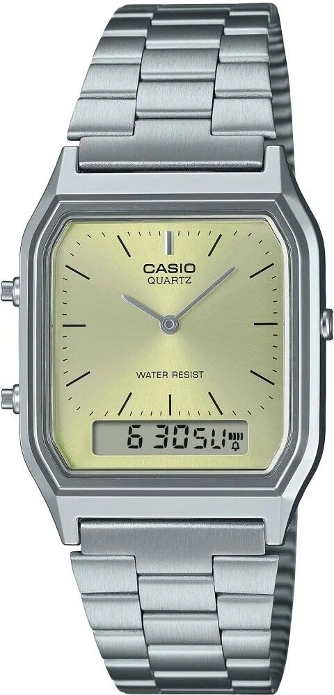 CASIO AQ-230A-9AMQYDF ANALOG DİJİTAL DİKDÖRTGEN UNISEX KOL SAATİ