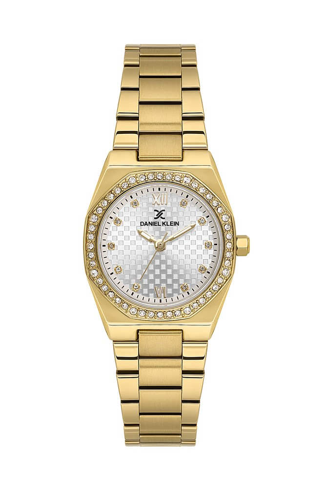 DANIEL KLEIN DK102-DK.1.14099-3 ALTIN KAPLAMA TAŞLI KADIN KOL SAATİ