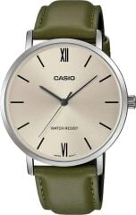 CASIO MTP-VT01L-3BUDF YEŞİL DERİ KORDON ERKEK KOL SAATİ