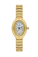 DANIEL KLEIN DK.3.10056-2 ALTIN KAPLAMA OVAL KADIN KOL SAATİ