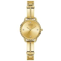 GUESS GUGW0022L2 ALTIN KAPLAMA TAŞLI BAYAN KOL SAATİ
