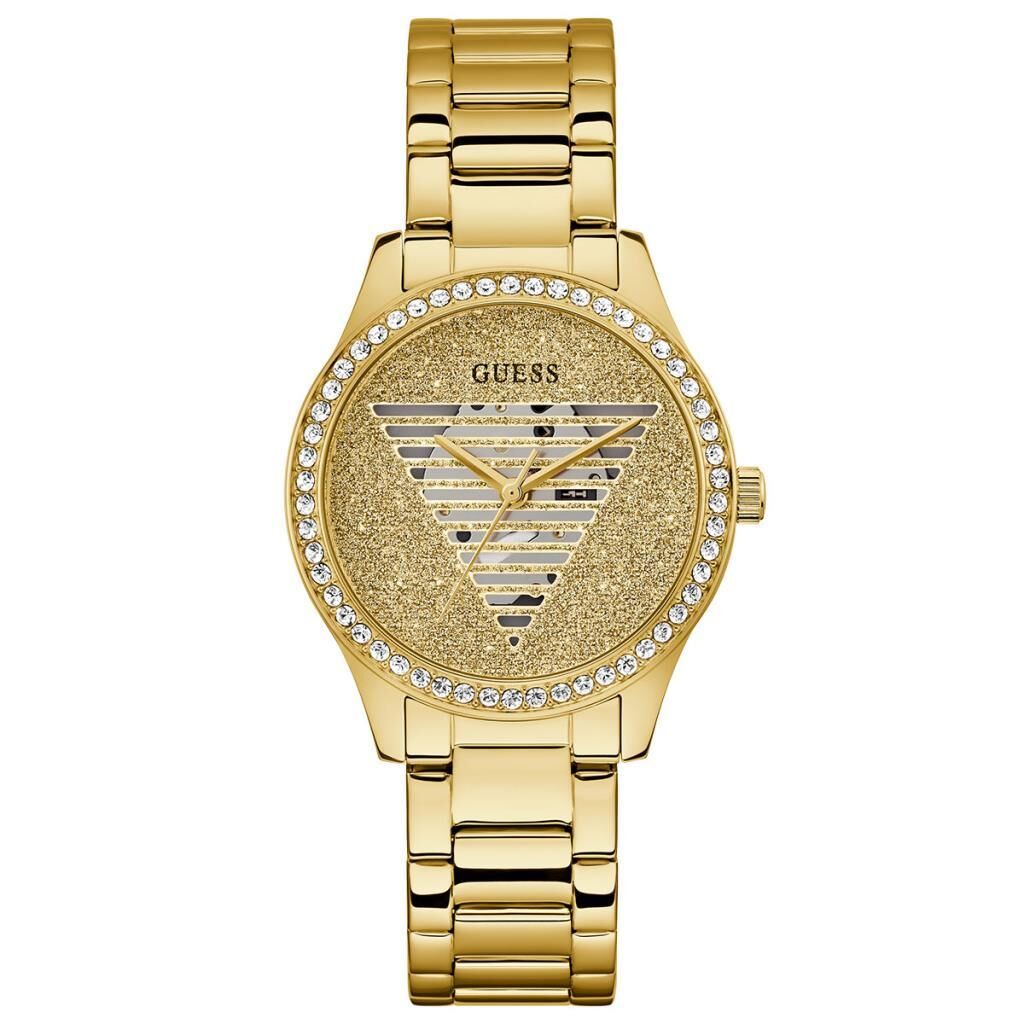 GUESS GUGW0605L2 ALTIN KAPLAMA TAŞLI KADIN KOL SAATİ