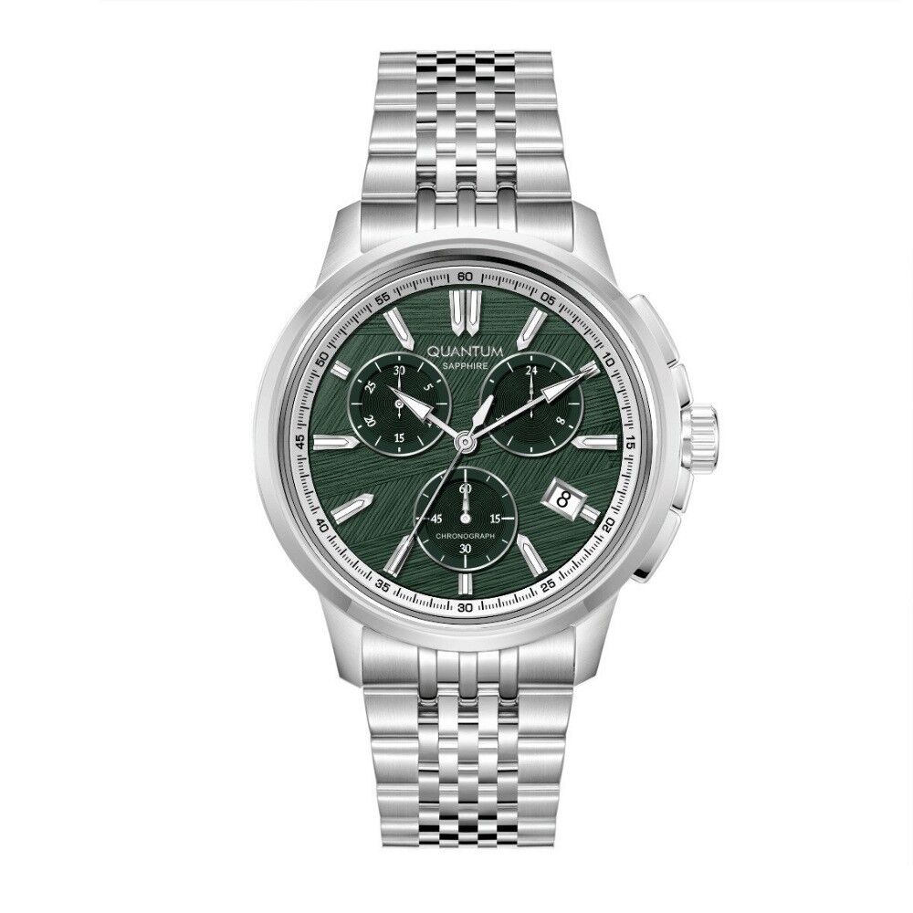 QUANTUM PWG1214.370 YEŞİL KADRAN SAFİR CAM ÇELİK ERKEK KOL SAATİ
