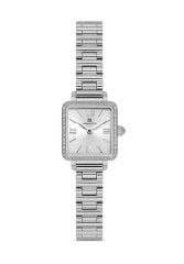 MOMENTUS SS402S-02SS ÇELİK KARE TAŞLI KADIN KOL SAATİ