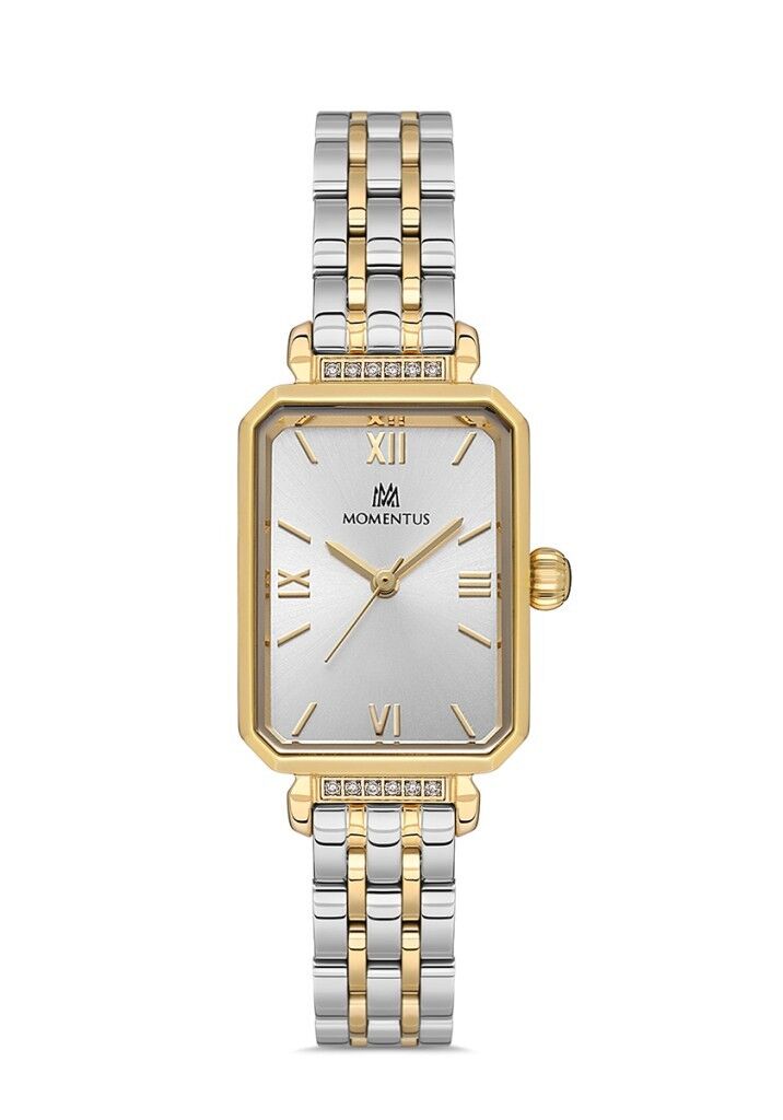 MOMENTUS SS223T-02SG ALTIN KAPLAMA DİKDÖRTGEN KADIN KOL SAATİ