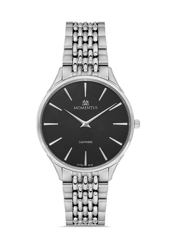 MOMENTUS EM349S-04SS ULTRA SLIM SAFİR CAM ÇELİK ERKEK KOL SAATİ