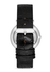 HISLON CL119S-03BS İNCE SLIM KLASİK SİYAH DERİ KORDON SAFİR CAM ERKEK KOL SAATİ