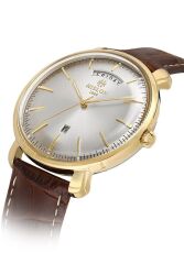 HISLON CL203G-02KG KAHVERENGİ DERİ KORDON ERKEK KOL SAATİ