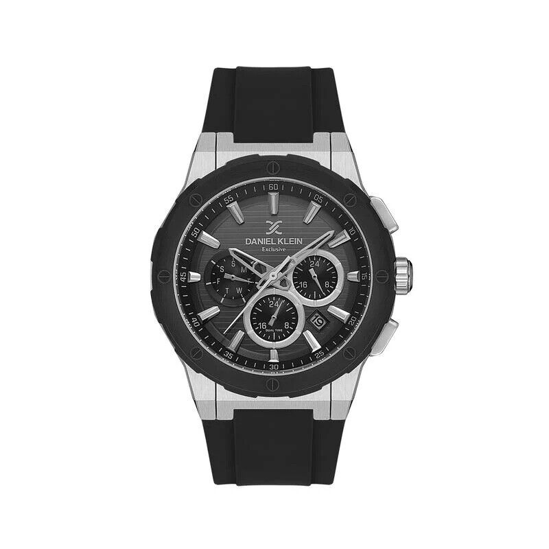 DANIEL KLEIN DK.1.13997-1 SİYAH SİLİKON KORDON ERKEK KOL SAATİ