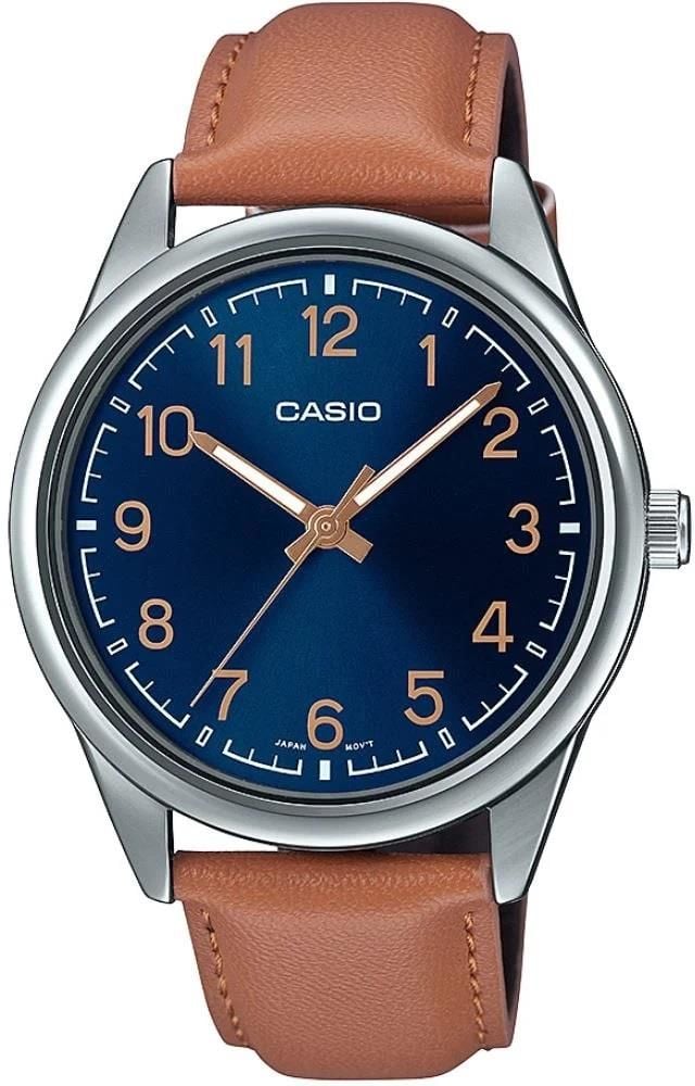 CASIO MTP-V005L-2B4UDF TABA DERİ KORDON RAKAMLI ERKEK KOL SAATİ